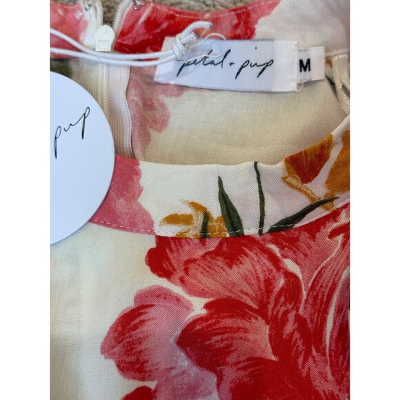 Petal & Pup New Dress Size Medium Peta Floral Print Tiered w/ Tie Rayon NWT - Picture 12 of 16